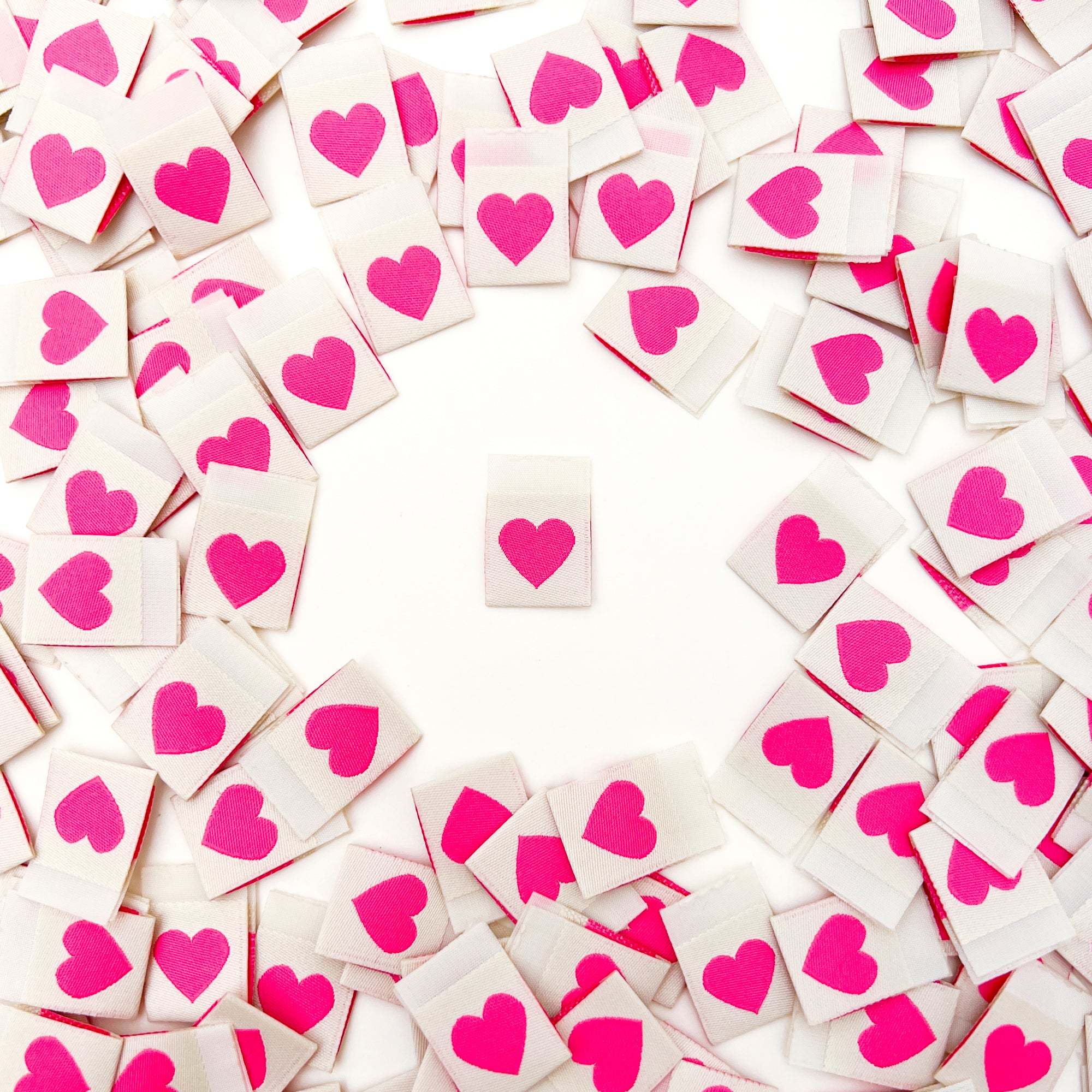 Pink Heart Sarah Hearts Labels